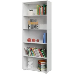 Deuba Bücherregal Standregal Vela 5 Fächer Weiß