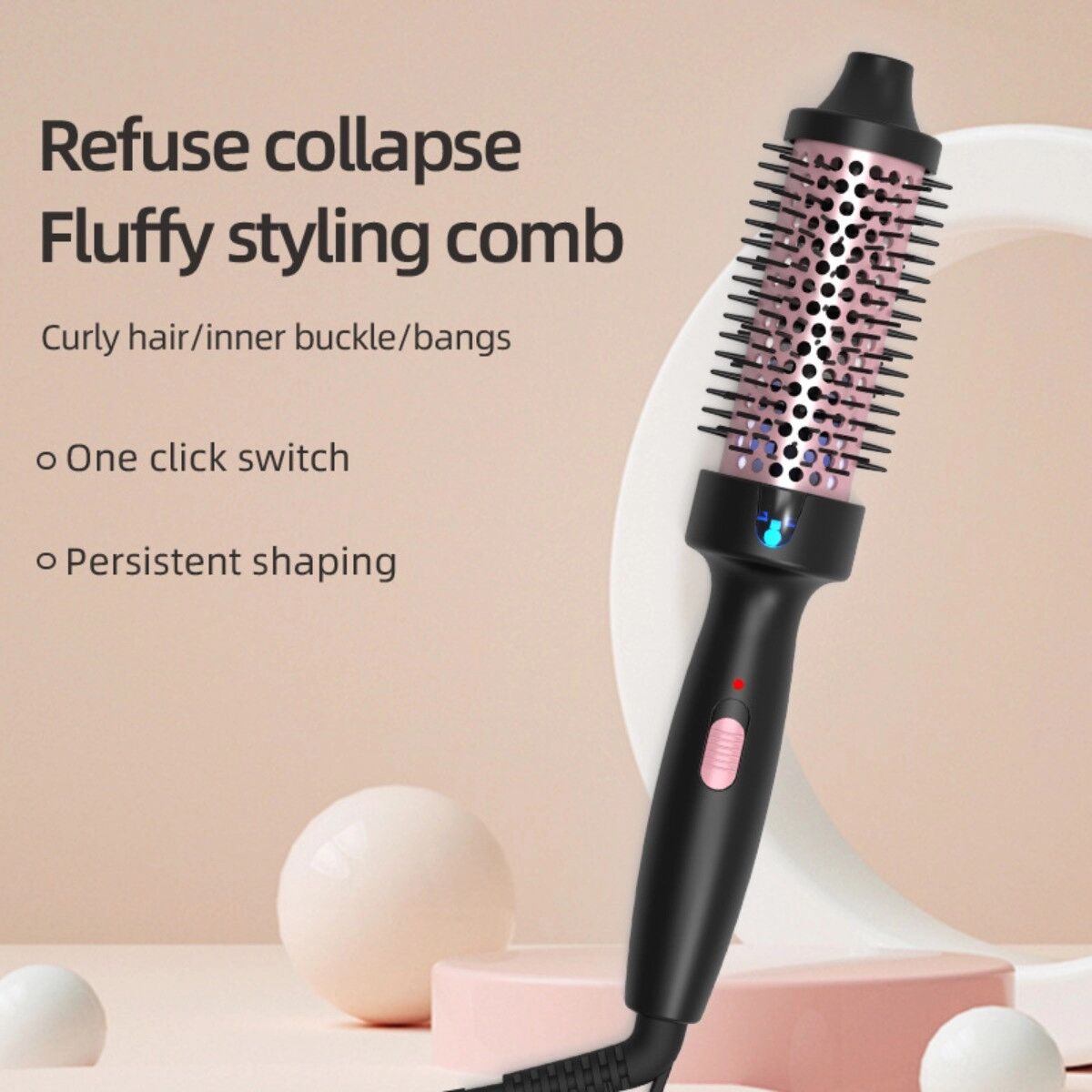 INF Brosse à air chaud, brosse chauffante, brosse brushing