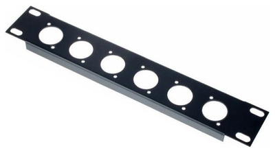"Flyht Pro Rack Panel 6XLR 1U 9,5"" noir"