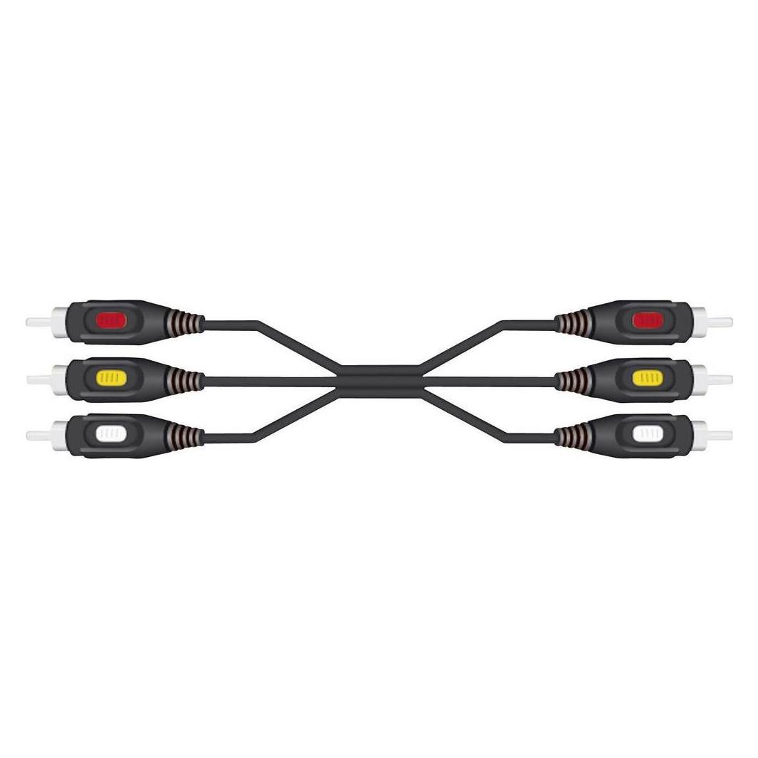 SpeaKa Professional Speaka Verbindungskabel 3x Cinch 3x Cinch 10 m (10 m, Cinch Kabel) (SP-7869868)