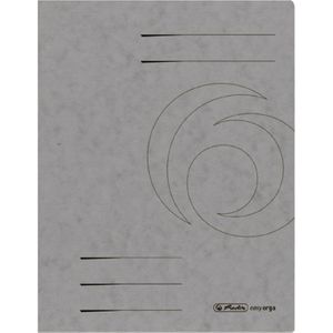 Herlitz Schnellhefter 11159704 easy orga, A4, grau, 355g/m² Karton
