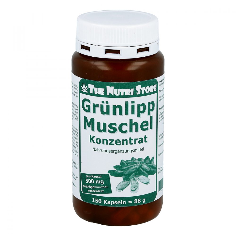 Hirundo Products Grünlipp Muschel 500 mg Konzentrat Kapseln 09222021