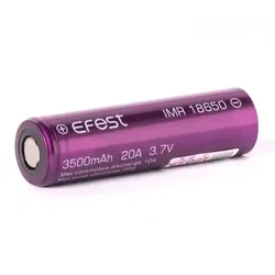 Efest Purple IMR 18650 3500mAh 3,6V - 3,7V Li-Ionen (FlatTop) ungeschützt