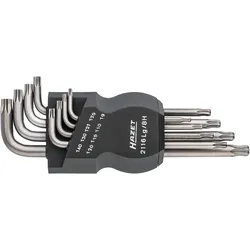 HAZET Winkelschraubendreher-Satz Innen TORX® Profil, 8-teilig - 2116LG/8H