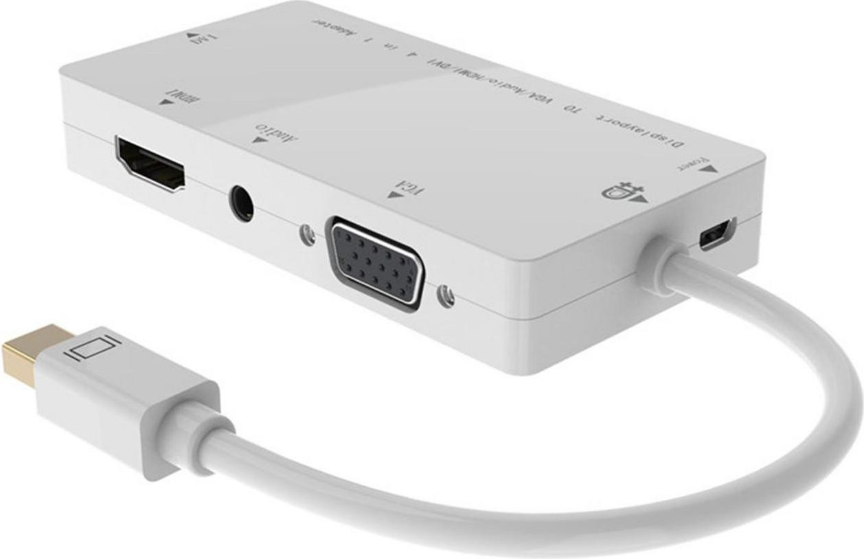 MicroConnect MDPDVIHDMIVGAAA Mini DisplayPort naar HDMI kabel, Wit, 1920 x 1080 pixels