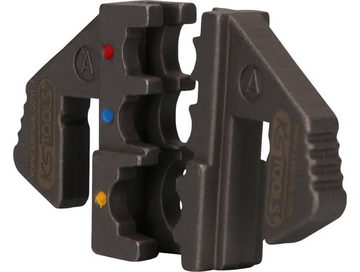 KS TOOLS Paire de matrices de sertissage pour cosses isolées\, Ø 0\,5 - 6 mm ( 115.1415 )