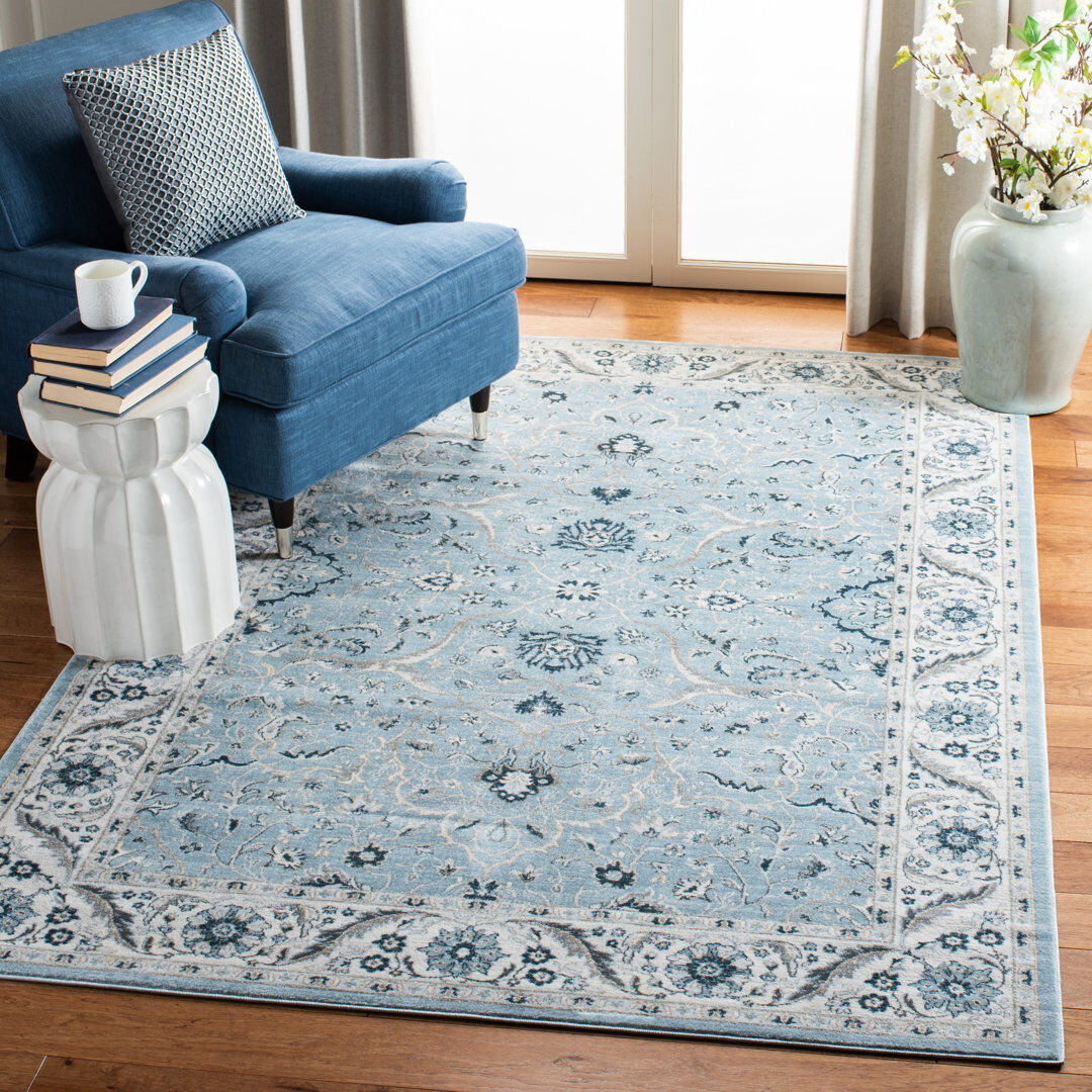 Latitude Vive Pearce Oriental Area Rug Light Blue Rectangle 183 x 274cm