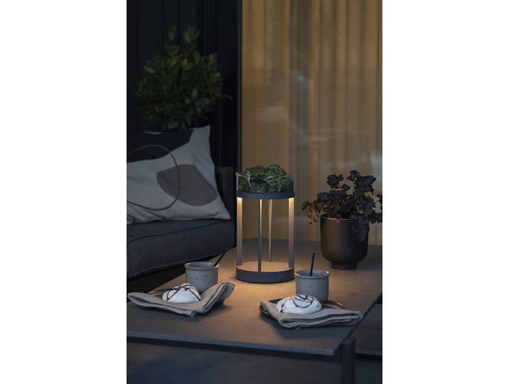 Lanterne USB Chieti 17 x 25 x 17cm Gris/Gris