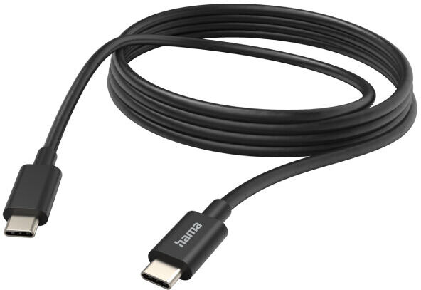 CABO TELEMÓVEL HAMA USB-C /USB-C 3M BK