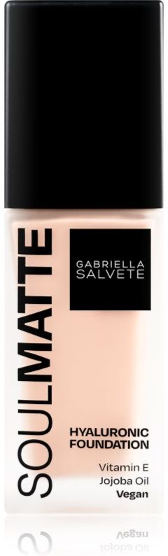 Gabriella Salvete SoulMatte Hyaluronic Foundation long-lasting foundation with matt effect shade 01C Porcelain Cold 30 ml