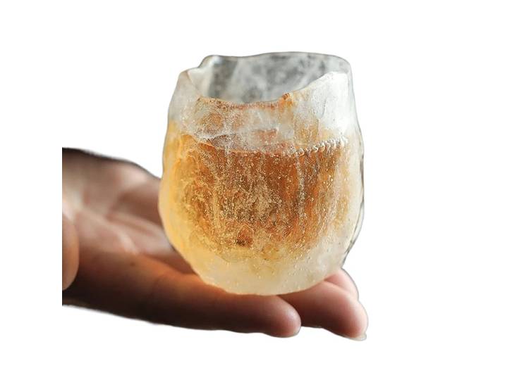 Tasse à thé glaçure de Style japonais, Kombucha Master, service à thé unique, tasse à thé personnelle en verre