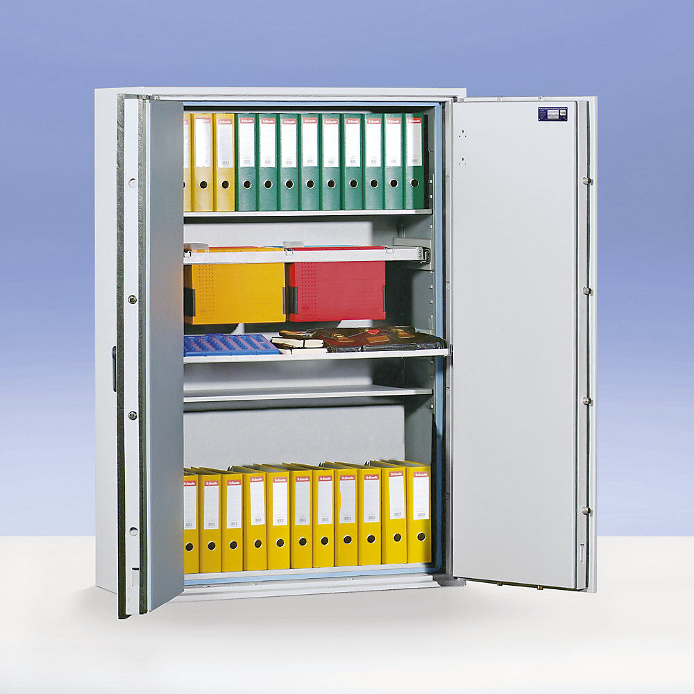 kaiserkraft Feuergeschützter Sicherheitsschrank, VDS Klasse I, Grad 1 nach EN 1143-1, S 60 P, HxBxT 1700 x 886 x 545 mm