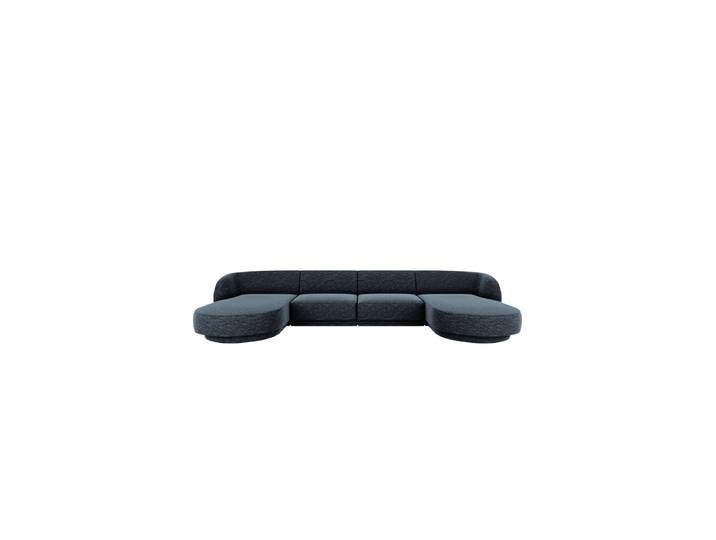 Modulares Design Panorama „Miley“ (5/6-Sitzer) Chenille Dunkelblau Chosen by Bloomingloft