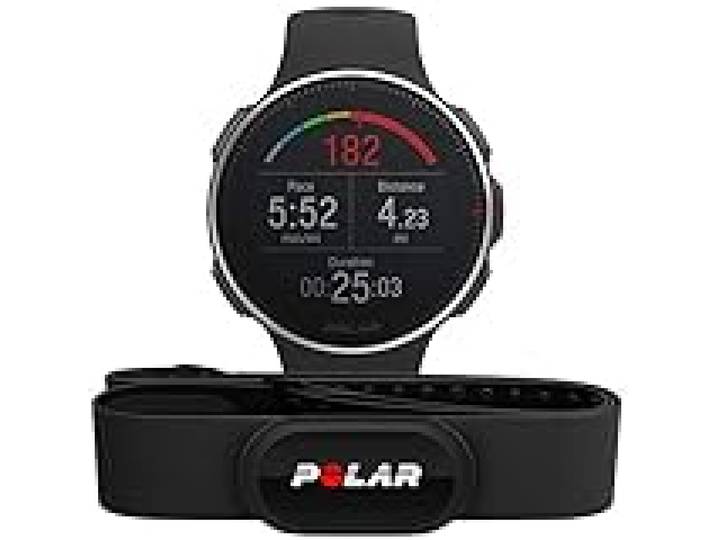 Polar Mixte Montre, Noir-Rouge, M/L