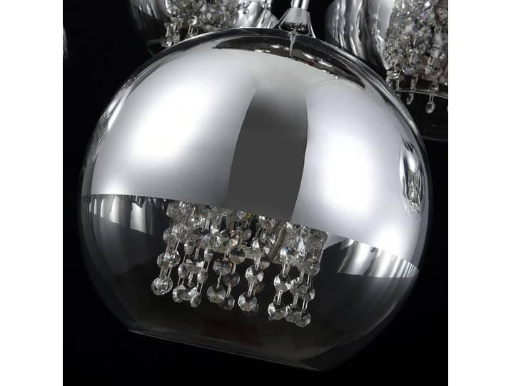 Maytoni Hängeleuchte Fermi, dimmbar, chrom / silber, für Wohn- / Esszimmer, Metall, Modern, Hängelampe