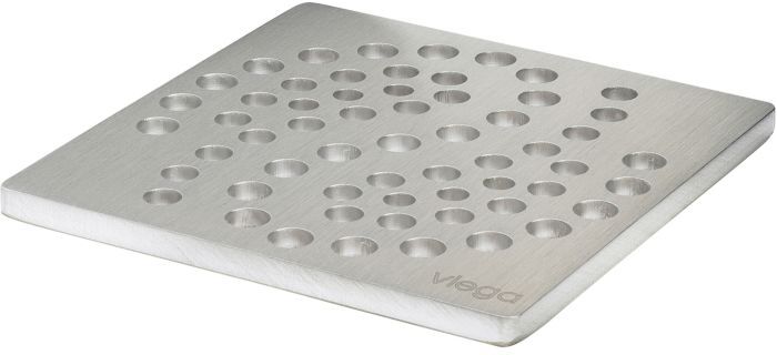 Viega Advantix Rost 492311 Visign RS4, 94x94mm, massiv, Edelstahl 1.4301