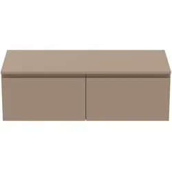 Ideal Standard Waschtischunterschrank Finesse, Modellnummer E3436UP, 1202x505x378mm, 2 Auszüge, Greige matt