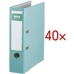 OTTO Office 40x Ordner »Exclusive I« türkis, 8x32x28.5 cm