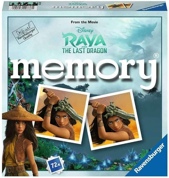 Ravensburger Disney Raya and the Last Dragon Mini Memory Game for 2-8 Players, Ages 4+, 72-Card Edition by Ravensburger