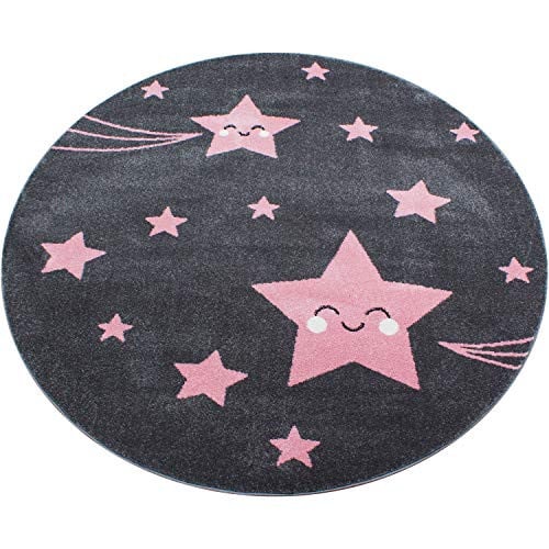 Ayyildiz Kinderkleed Sterretjes Rond, Roze, Diameter: 160 cm