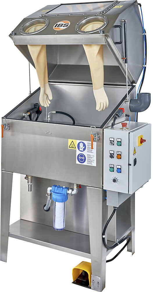 Teilereinigungsgerät Typ WD-100, Tragfähigkeit 50 kg, Arbeitsflächen-BxT 790 x 590 mm IBS Scherer