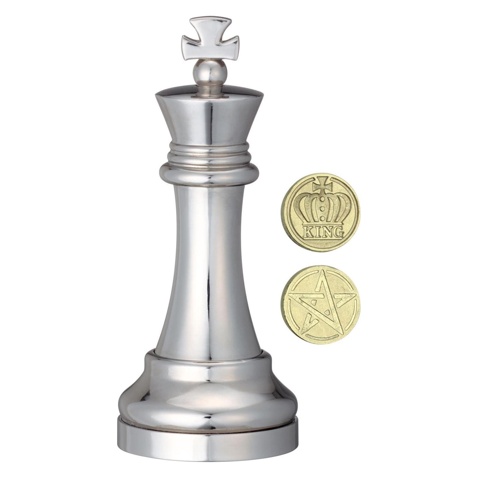 Huzzle Cast Chess Puzzle - King - silver (17511572)