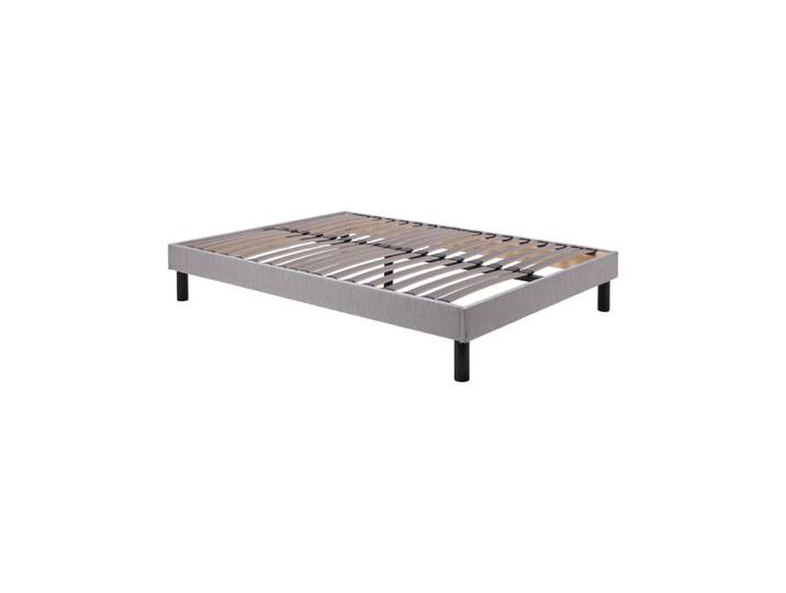 Sommier tapissier en kit gris 140 x 190 cm