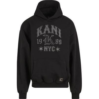 Kapuzensweatshirt KARL KANI "Karl Kani Kani Western Os Hoodie", Herren, Gr. S, schwarz, 70% Baumwolle, 30% Polyester, Rundhals, Sweatshirts