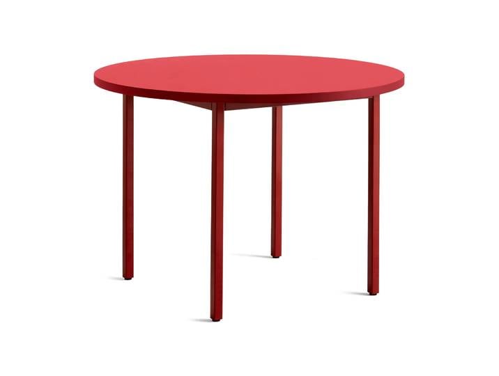 HAY Two-Colour Esstisch Ø105 cm Maroon red-red
