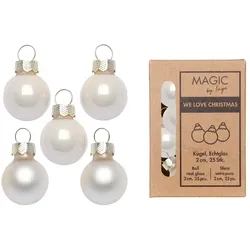 25 Weihnachtskugeln 2cm Glas Christbaumkugeln Weihnachtsbaumkugeln champagner