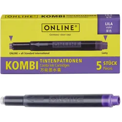 ONLINE® Tintenpatronen für Füller lila