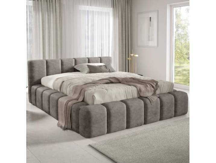Dekori Polsterbett KALLA Premium Wolkenbett mit Bettkasten, Chenille Stoff (Perfect Harmony 04, 180 x 200 cm)
