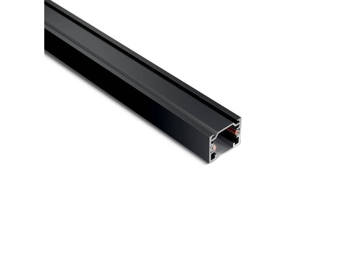 Ivela Stromschiene SQUARE 48 V, schwarz, Länge 300 cm Metall dimmbar, schwarz, Aluminium