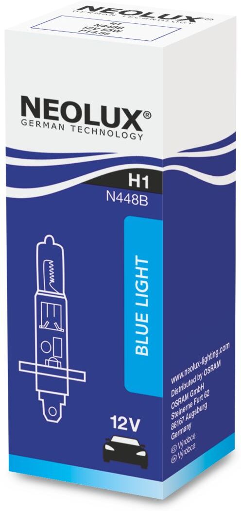 Neolux Lampada alogena H1 Blue Light 12V, 55W, 1 Pezzo