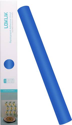 Loklik Permanent haftende Vinylfolie 30.5 x 180 cm Folie Blau