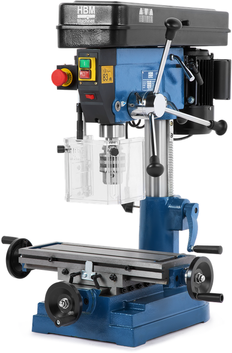HBM Trapano/fresatrice 16 con coperchio di protezione