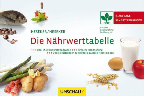 Helmut Prof. Dr. Heseker - Die Nährwerttabelle - Preis vom 09.10.2026 07:28:09 h