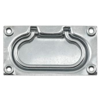 Pferd Werkzeuge Einlass-Kistengriff, L100mm, B80mm, S1,75mm,Griff Ø 7mm, Stahl (230405)