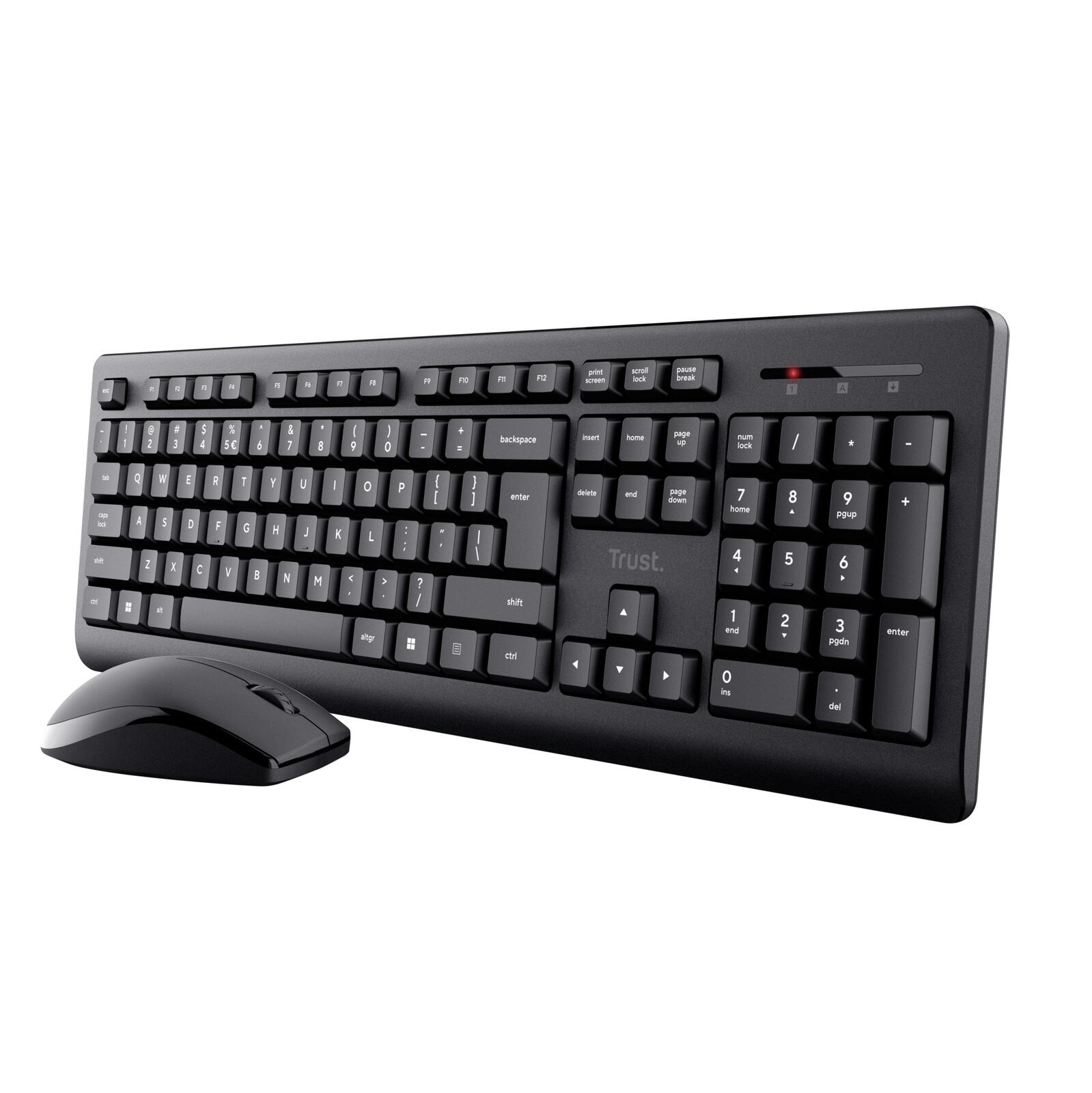 Trust Primo Kabelloses Tastatur-Maus-Set - Schwarz DE 25432