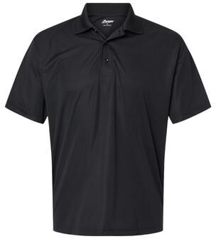 Paragon 500 Men's Sebring Performance Polo Shirt in Black size 3XL   Microfiber polyester SM0500