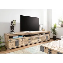 TV-Board Mango 260x50x60 whitewash lackiert RAILWAY  #355