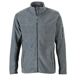 Fleecejacke "JN842" - 5XL - carbon/black