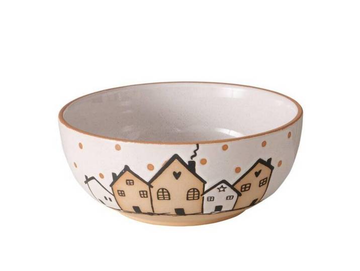 Boltze Home Keramikschale Inken Ø23 cm, Mehrfarbig, Keramik, 9.5 cm, Dekoration, Dekoschalen