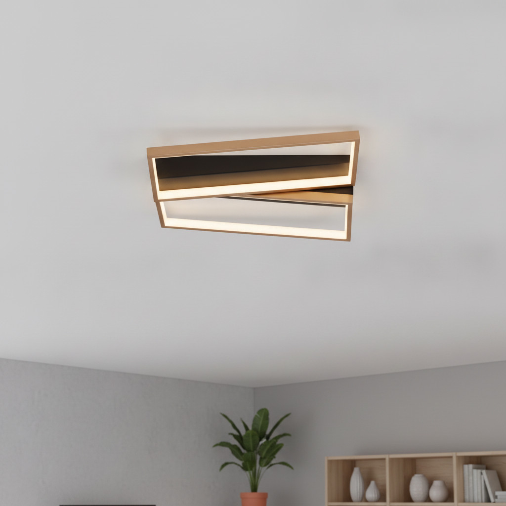 Lyora Design plafondlamp Elize zwart met goud