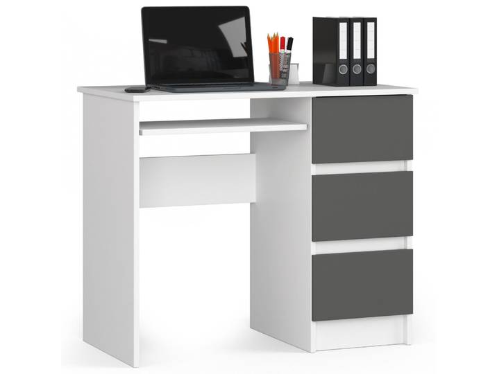 AKORD Furniture Factory IP0PBIUBIASZA, Gerade, Rechteckige Form, Matt, Weiß, 3 Schublade(n), 500 mm