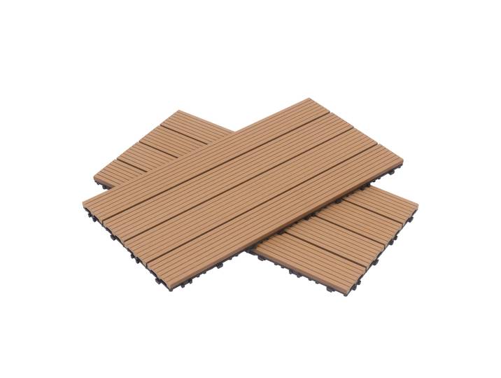 Bodenplatte DORTMUND 12er Set 60 x 30 cm hellbraun