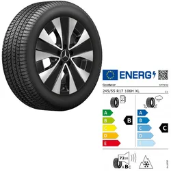 245/55 R17 106H XL Mercedes-Benz EQV-Klasse 447 Winterkomplettrad Goodyear recht