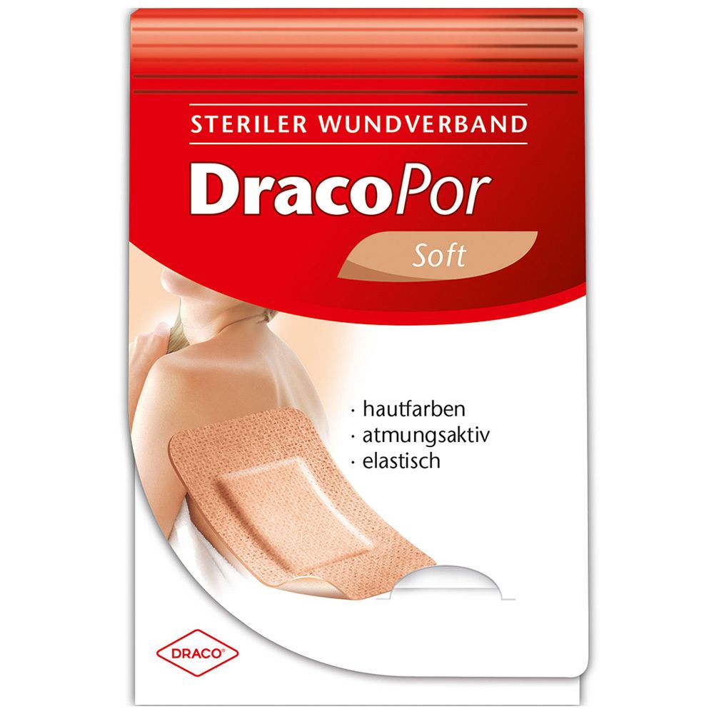 Dracopor Wundverband 8x10 cm steril hautfarben 5 St Verband