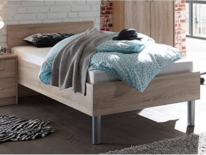 möbelando Bett Einzelbett Jugenbett Bettgestell Kompaktbett Kinderbett Bettrahmen Olli I
