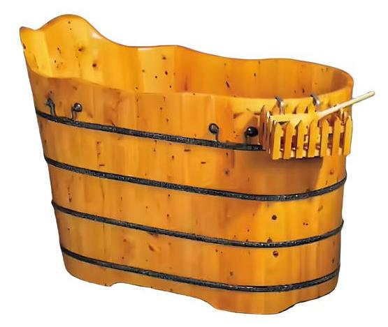 Fitovanna Entspannungsbad Holzzuber Holzbadewanne Badewanne Wanne 120x62 cm